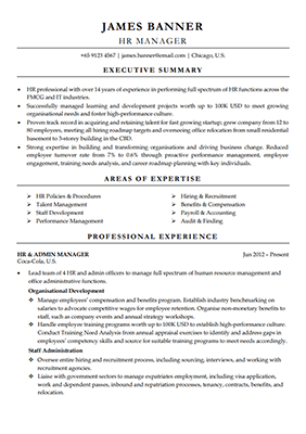 Resume - HR Manager