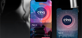 Mobile App Design - Cinq Music Group